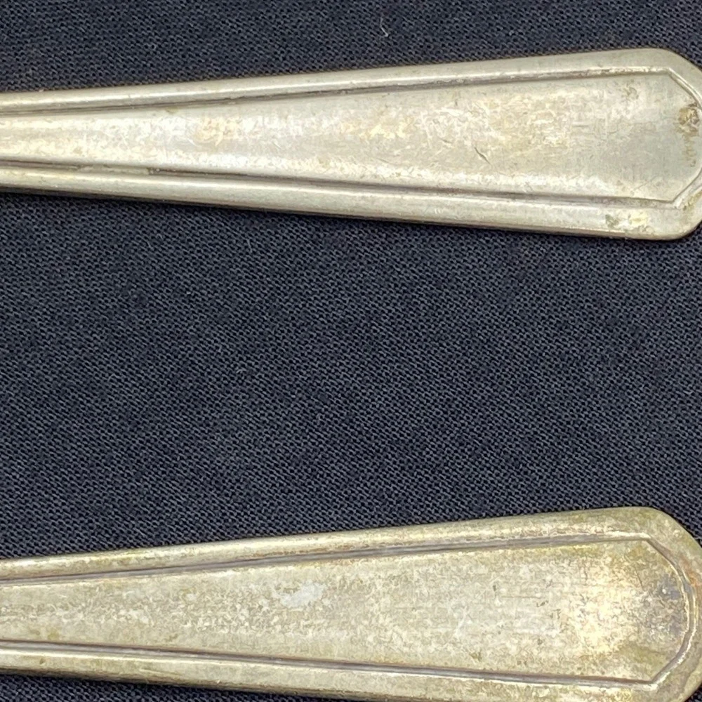 Vintage R.C. Co. Teaspoons Silver Castle Plate Set of 4 (6